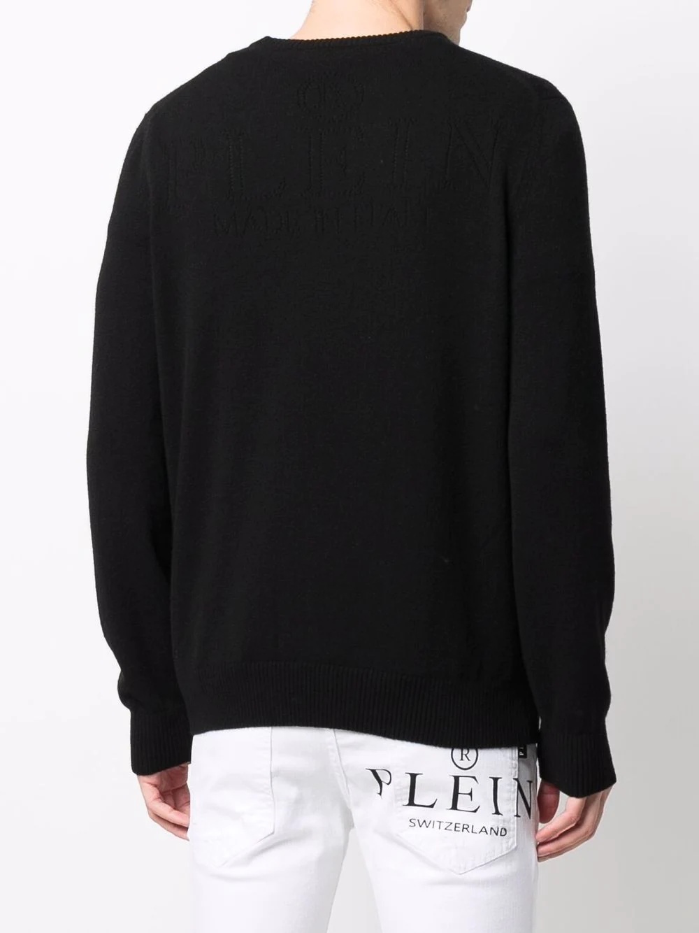 round neck knitted jumper - 4