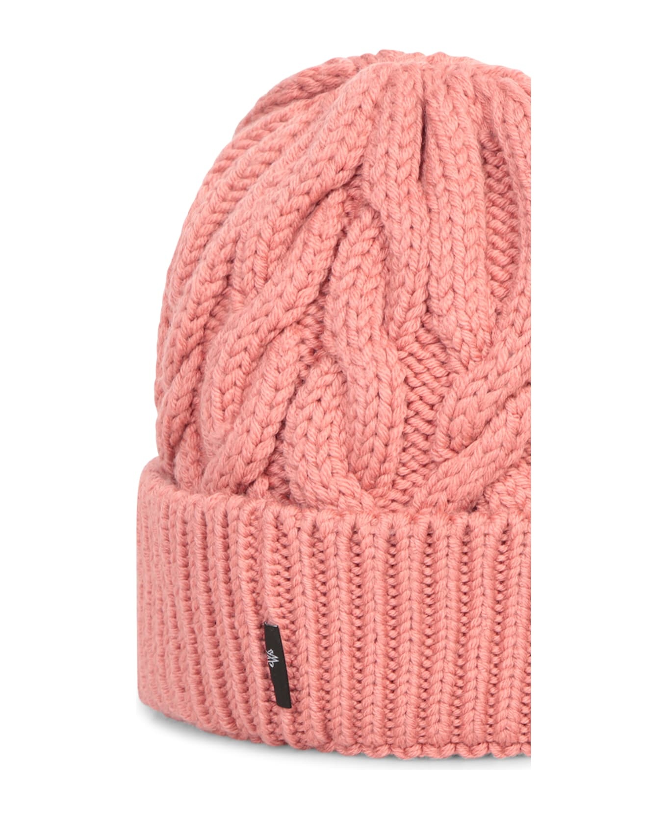 Dark Pink Wool Beanie Hat - 2