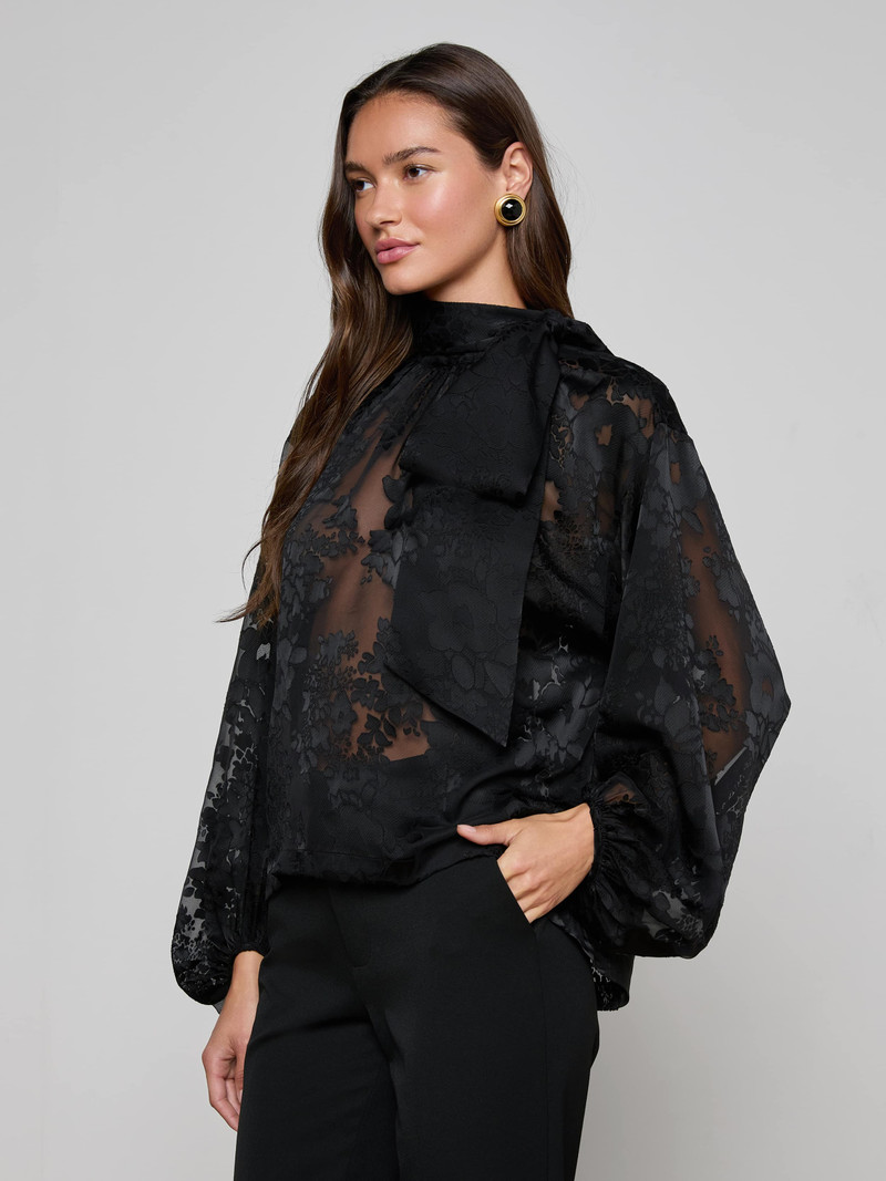 Rhett Burnout Satin Blouse 3