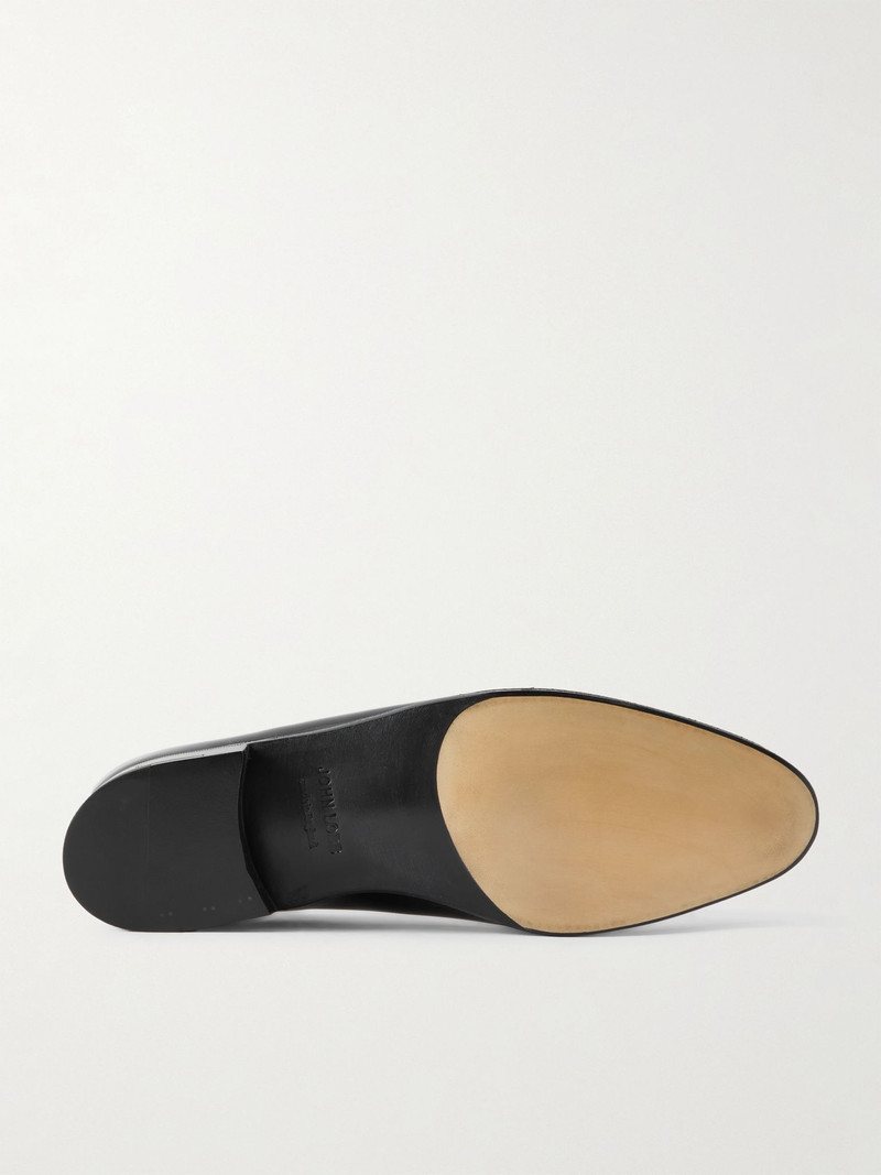 John Lobb Marldon Whole-Cut Patent-Leather Oxford Shoes Black outlook