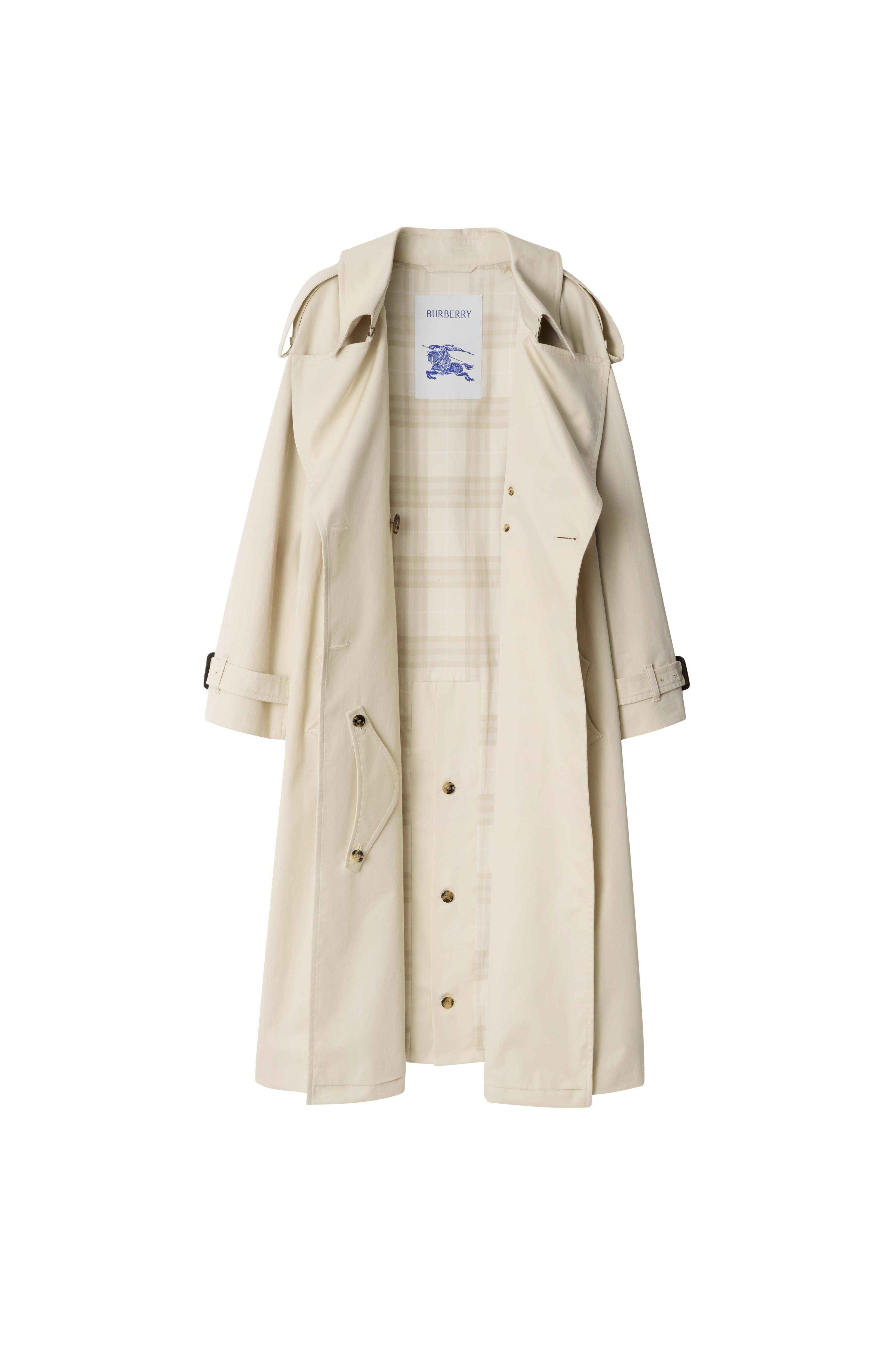 burberry Long Gabardine Fitzrovia Trench Coat in Clam Beige at Nordstrom - 6