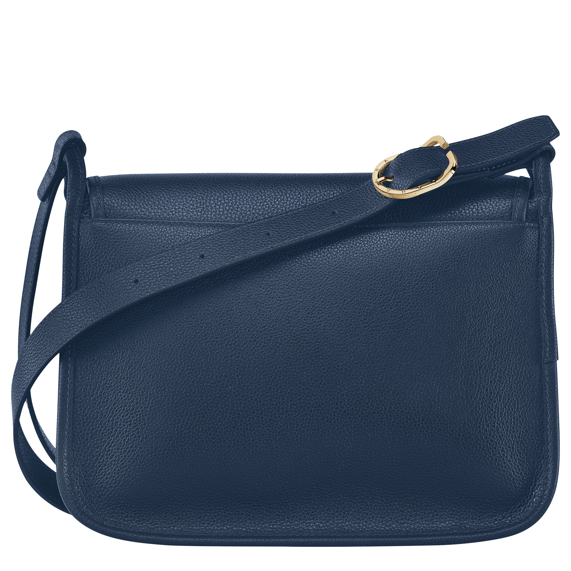 Le Foulonné M Crossbody bag Navy - Leather - 4