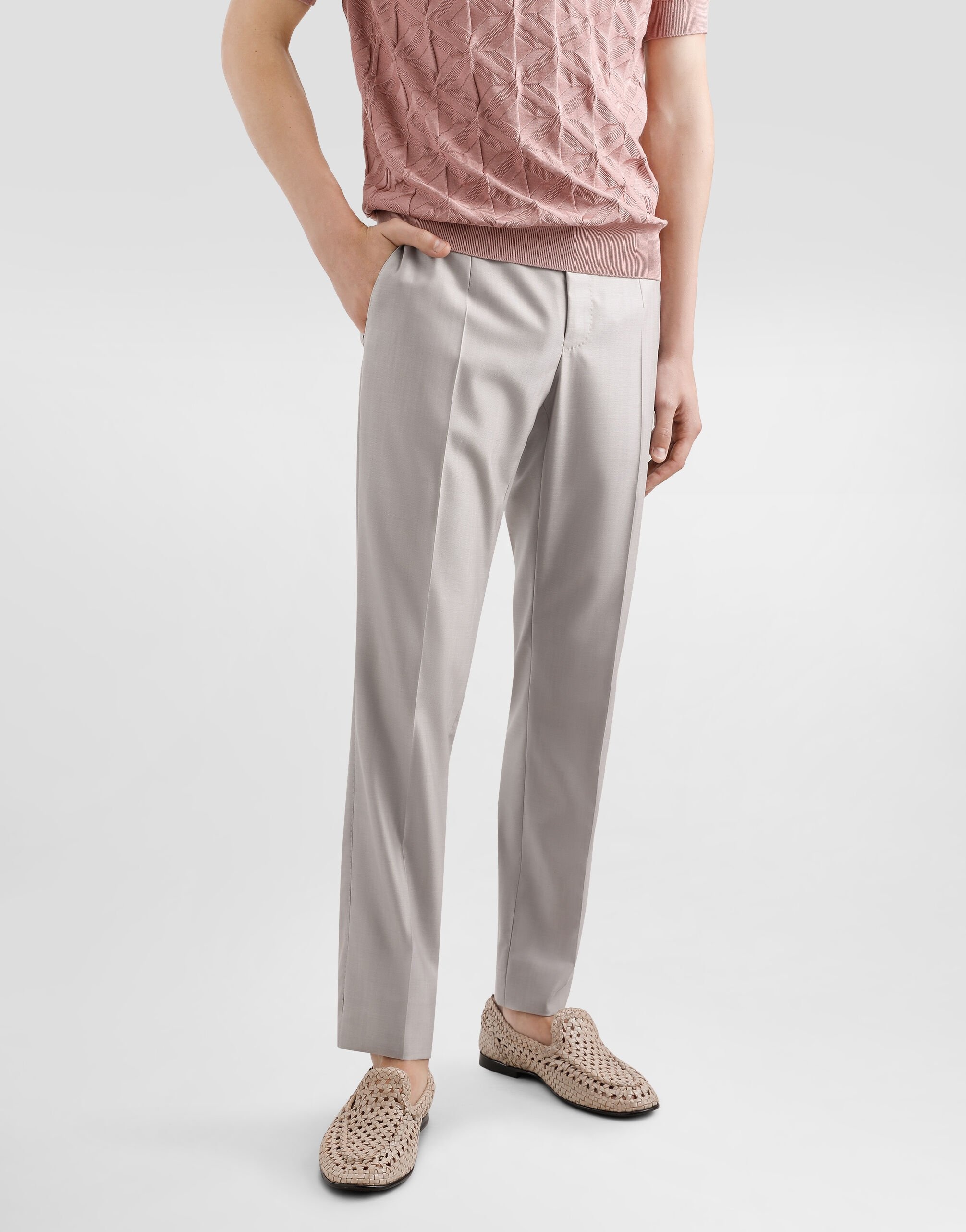 Deconstructed double-breasted wool and silk suit - 6