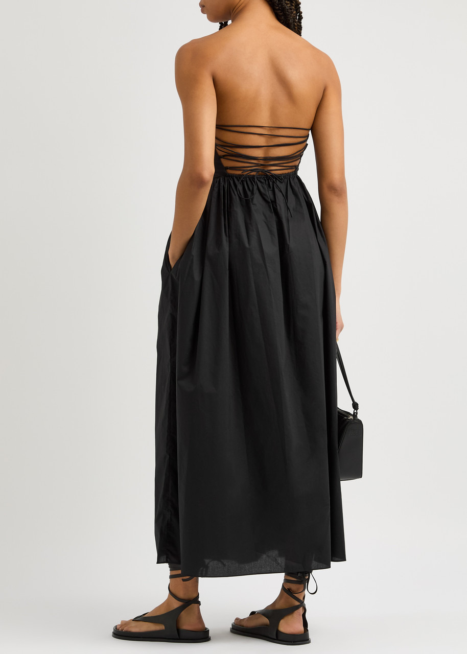 Matteau Strapless Cotton Midi Dress - 4