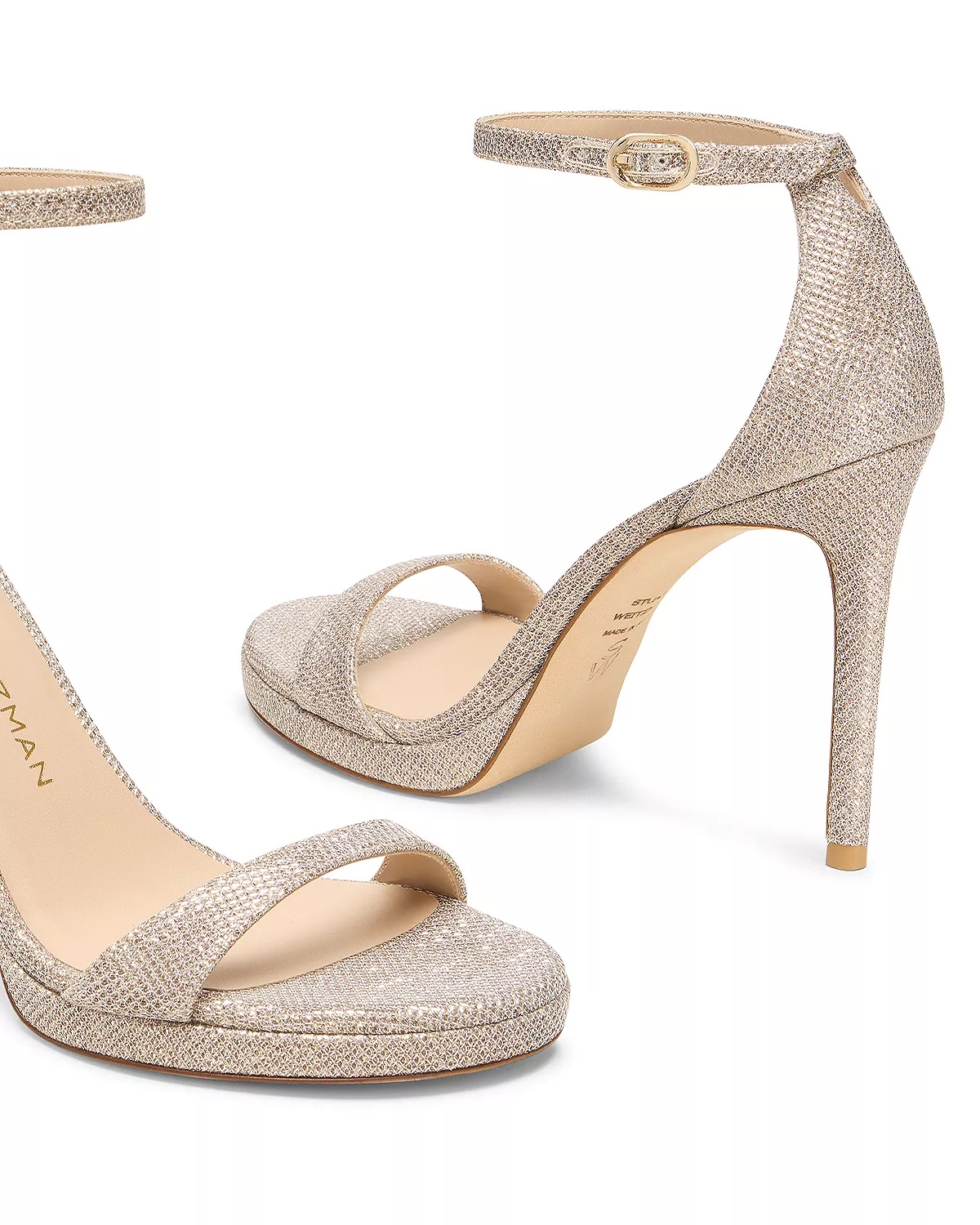 Women's Nudist Platform High Heel Sandals - 3