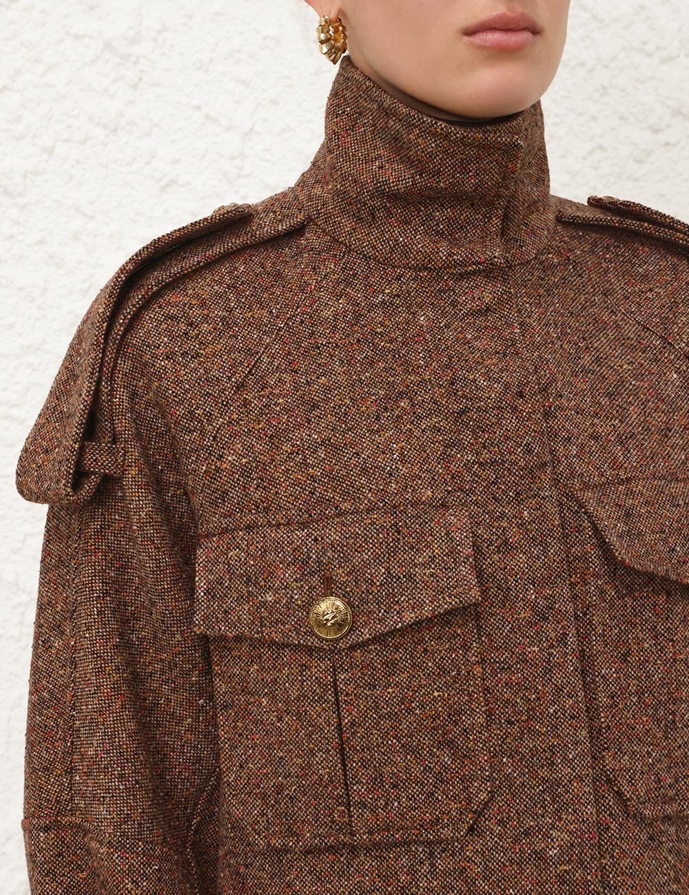 ILLUSTRATION TWEED JACKET - 5
