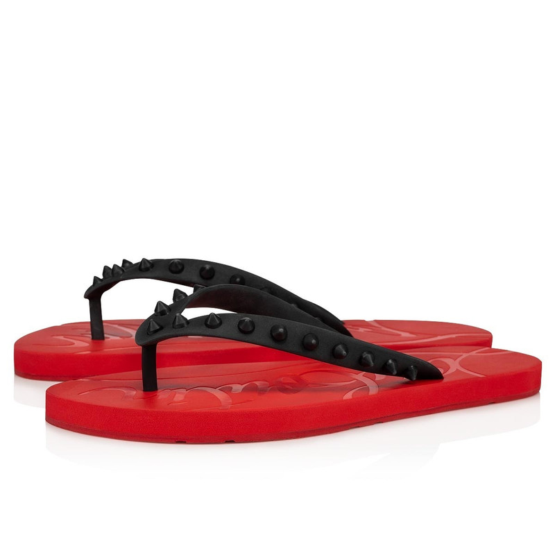 Christian Louboutin Loubi Flip Woman BLACK/LOUBI outlook