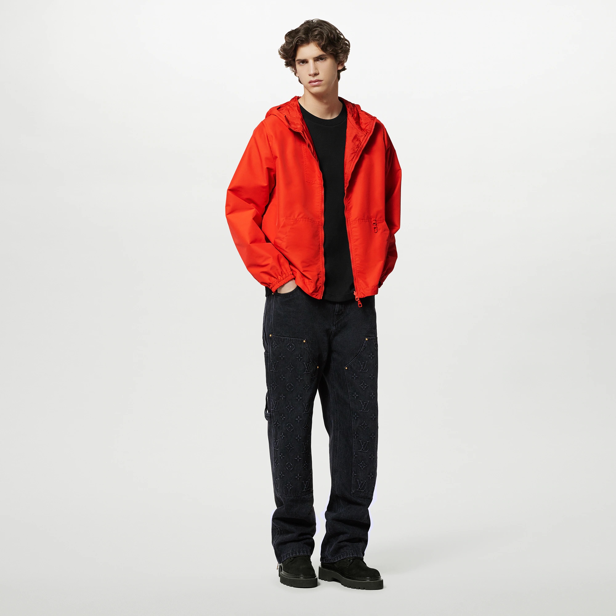 Monogram Reversible Nylon Windbreaker - 2