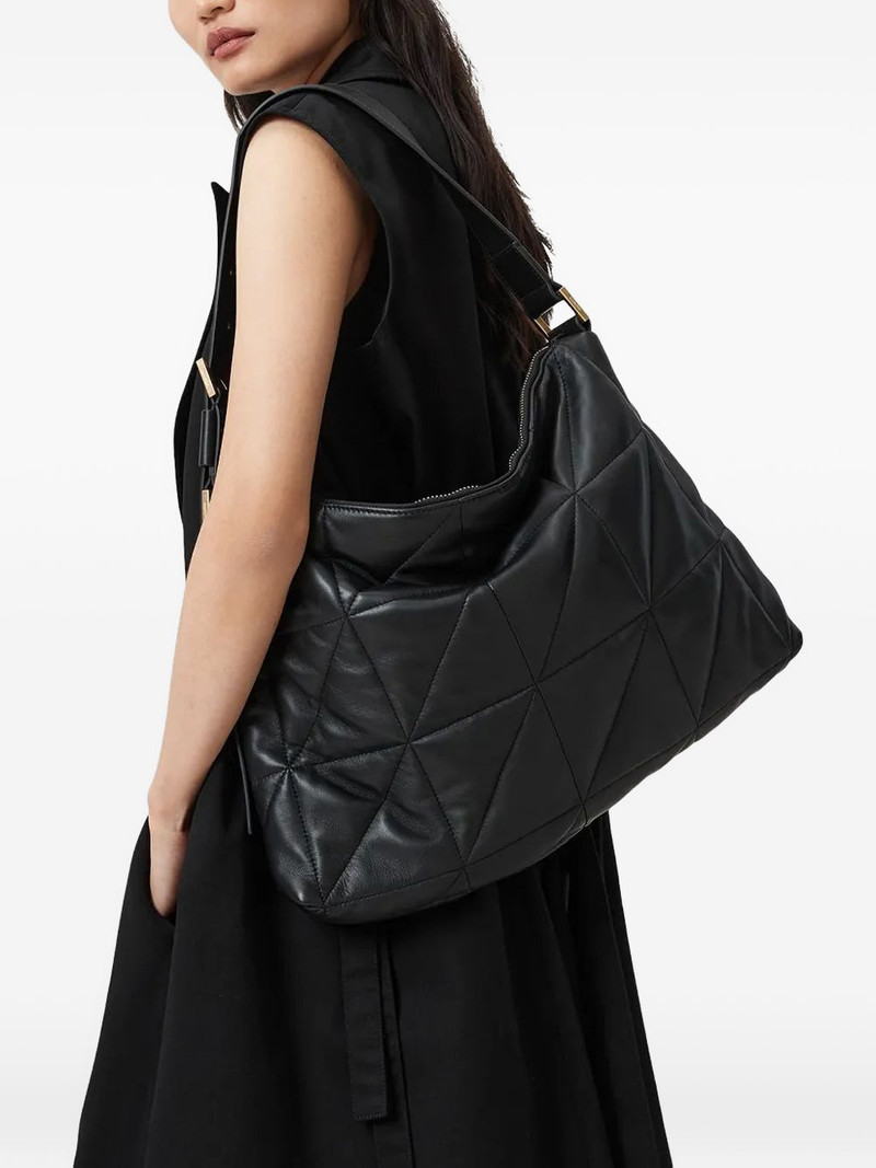 ALLSAINTS Edbury quilted-design tote bag outlook