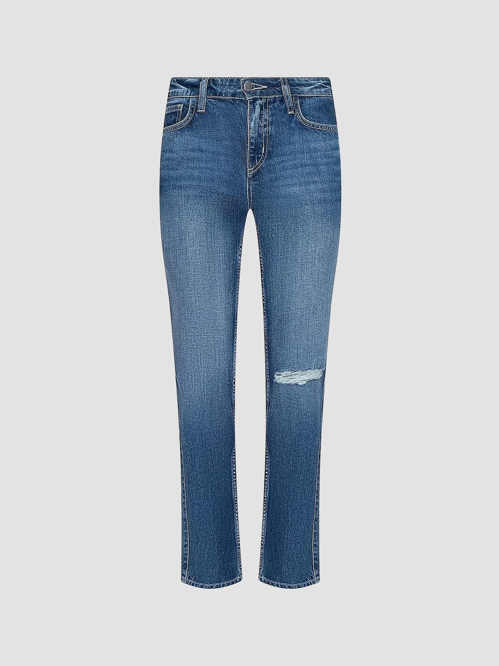 Women's Nevia Low-Rise Slouch Straight Jeans - Atlantis Destruct - 1