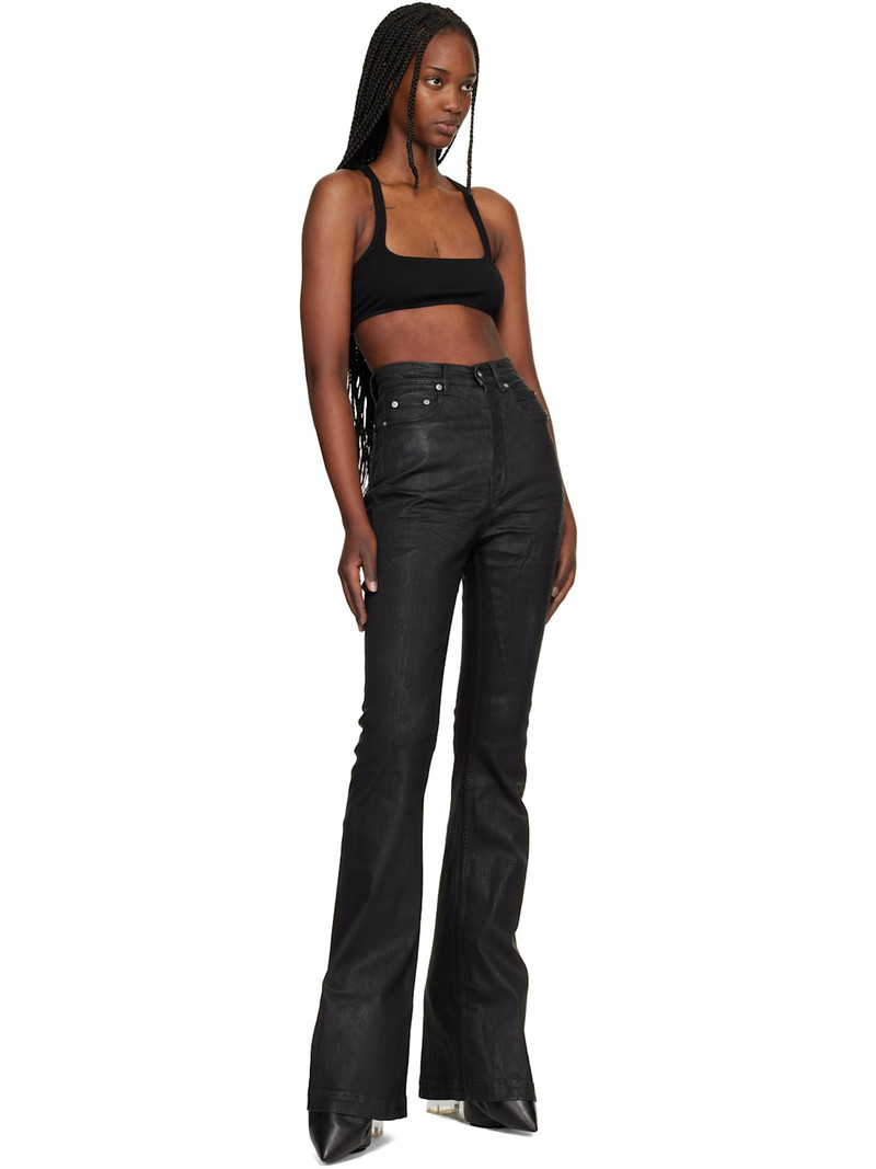 Rick Owens DRKSHDW Black Temple Bolan Bootcut Jeans outlook