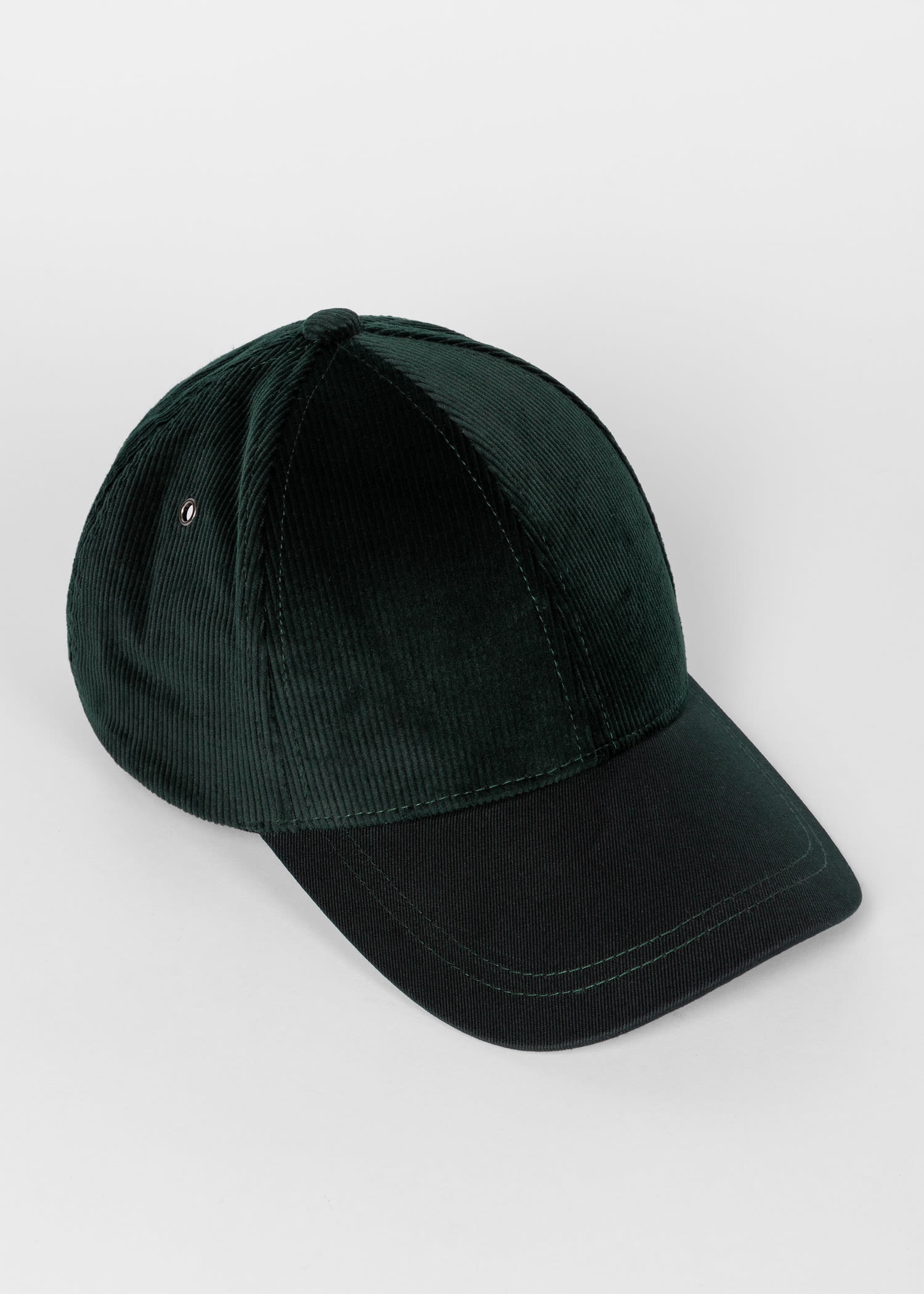Dark Green Corduroy Cap - 2
