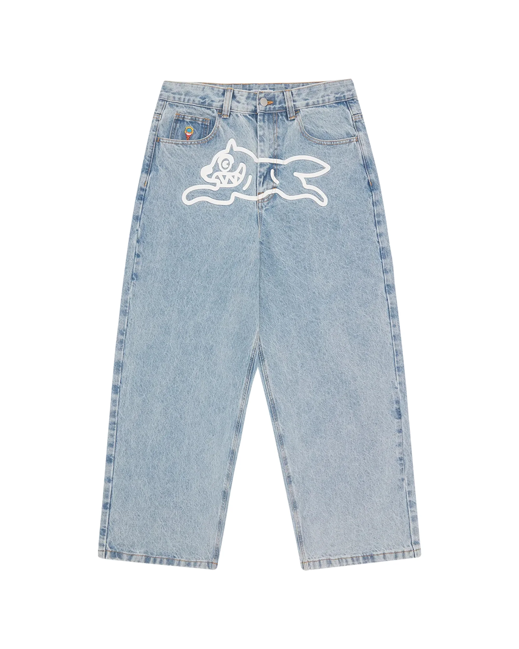 RUNNING DOG TRIPLE SCOOP DENIM PANT - 1