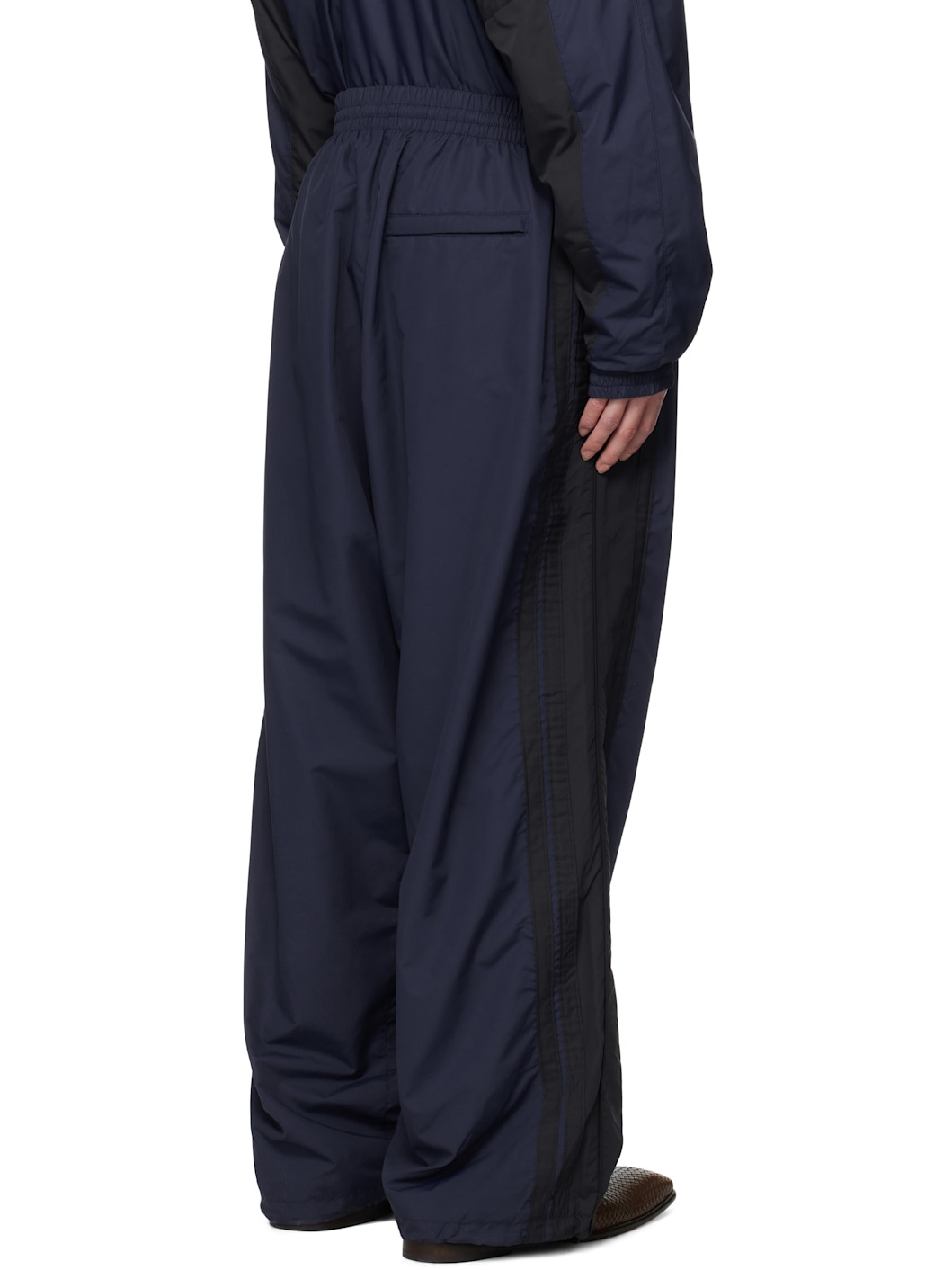 Navy & Black Iconic Tracksuit Track Pants - 3