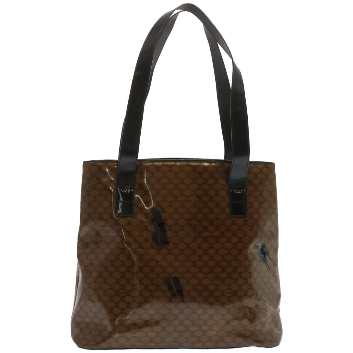 CELINE Macadam Canvas Tote Bag Brown - 13