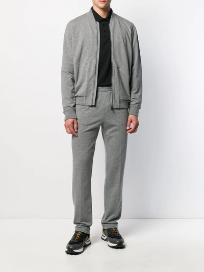 Z Zegna logo zipped cardigan outlook