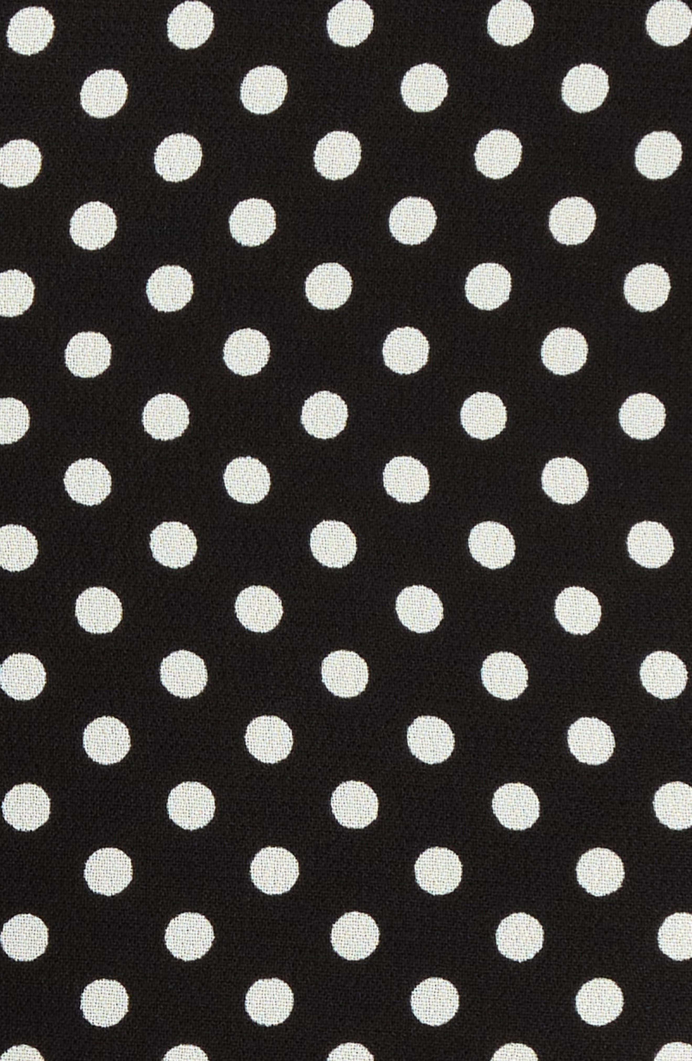 Reformation Anelis Polka Dot Sleeveless Fit & Flare Dress in Caviar Dot at Nordstrom - 6