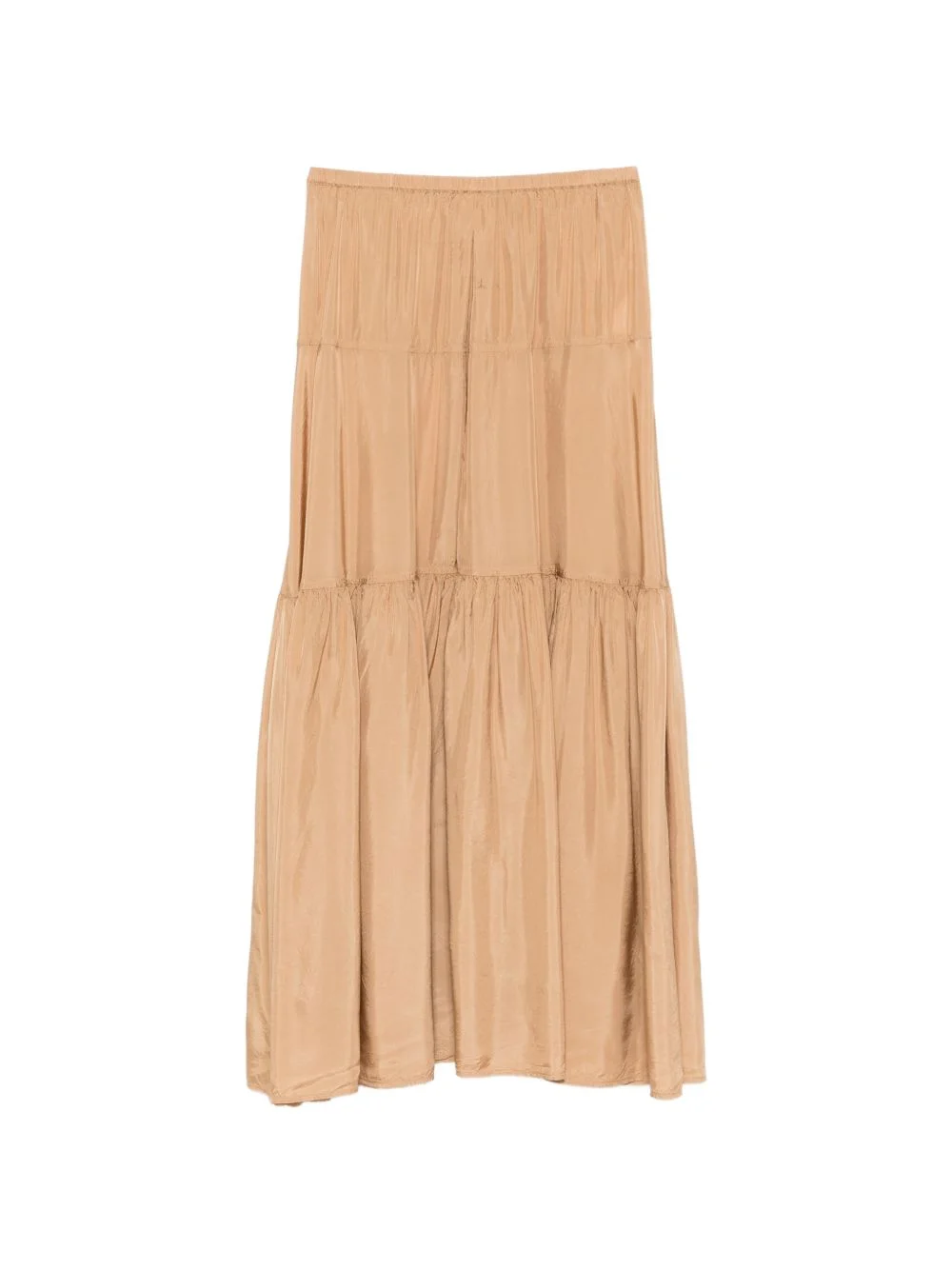 tiered elasticated skirt - 1