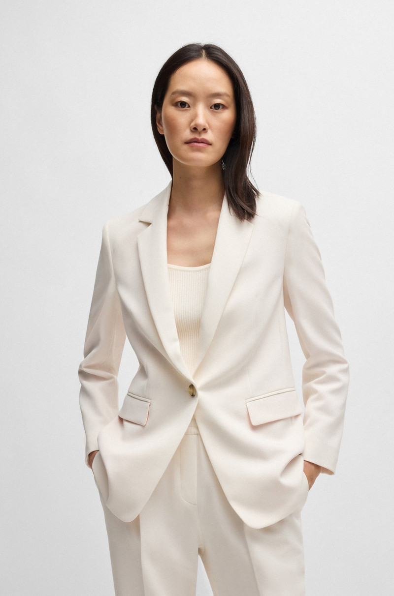 BOSS SINGLE-BREASTED JACKET IN STRETCH FABRIC outlook