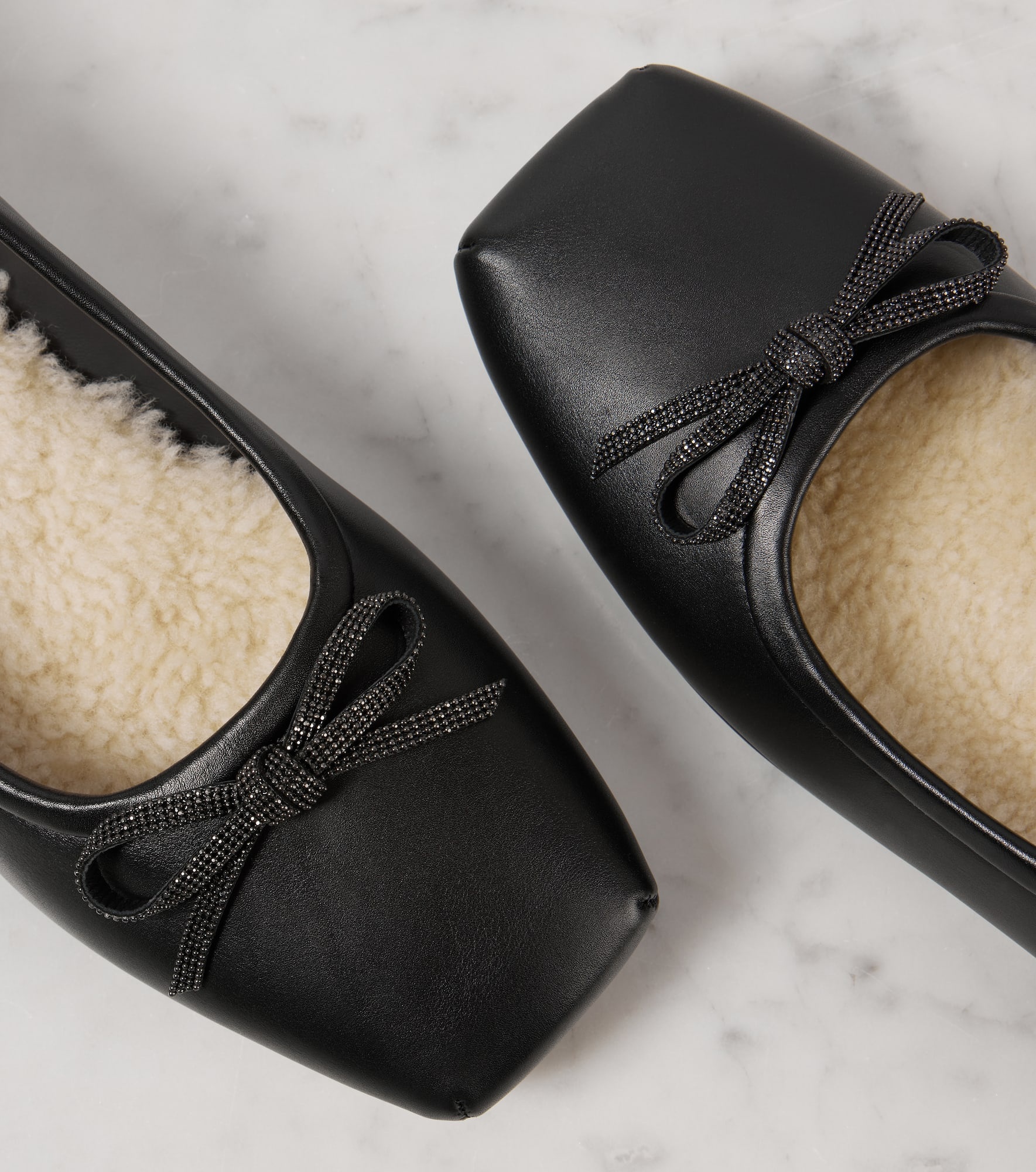 Beaded leather ballet flats - 6