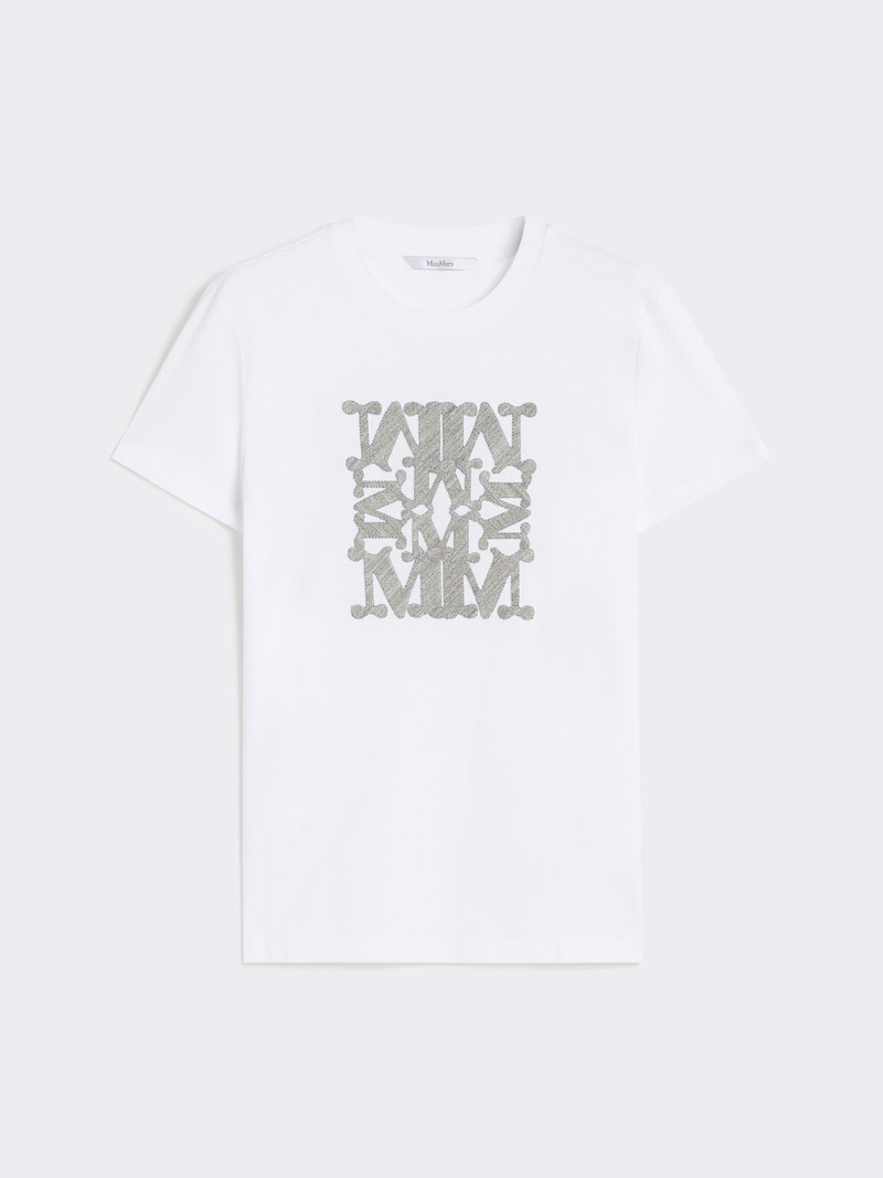 BRAVO Embroidered cotton T-shirt 1