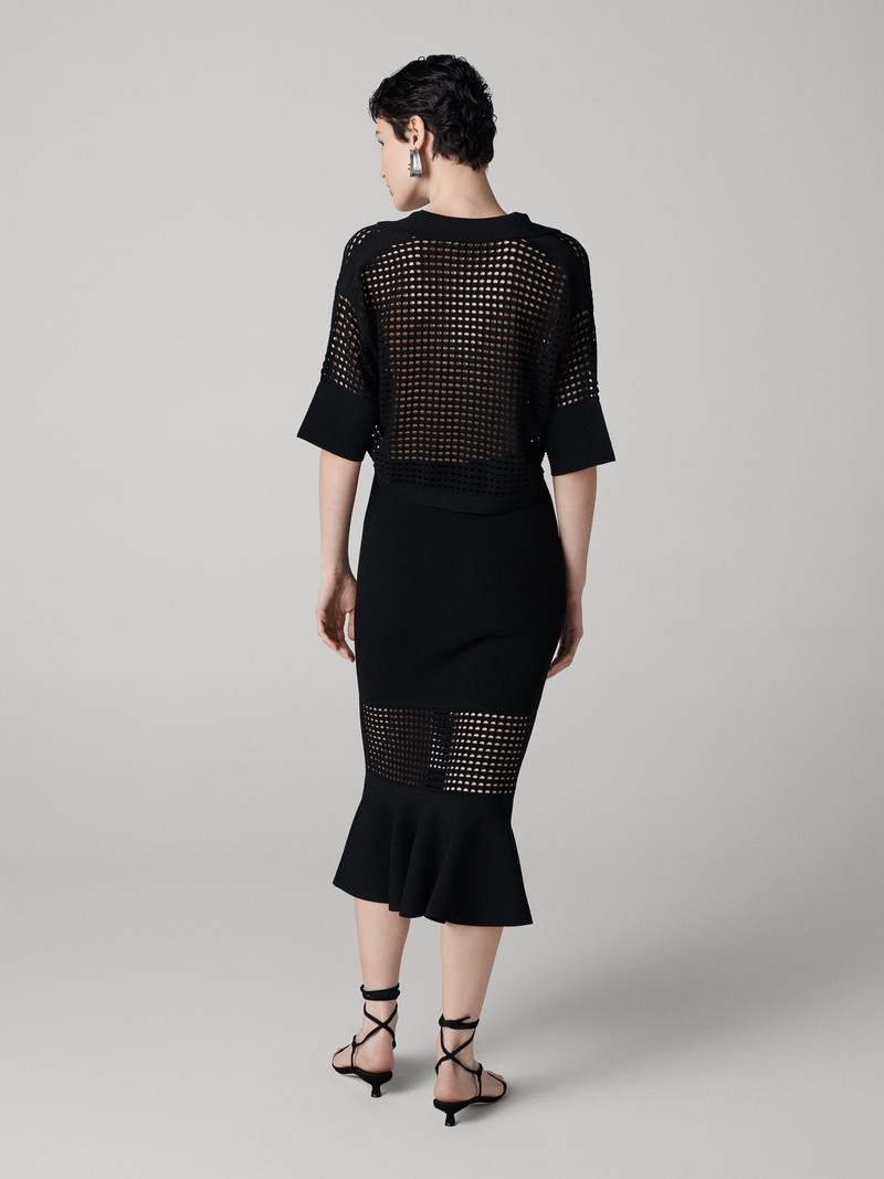DIANE VON FURSTENBERG Harper Polo Knit Top outlook