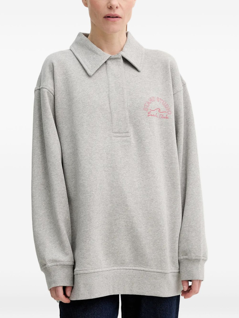 collar graphic sweatshirt 1