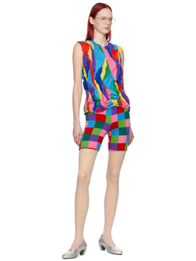 Comme Des Garçons Multicolor Intarsia Shorts outlook