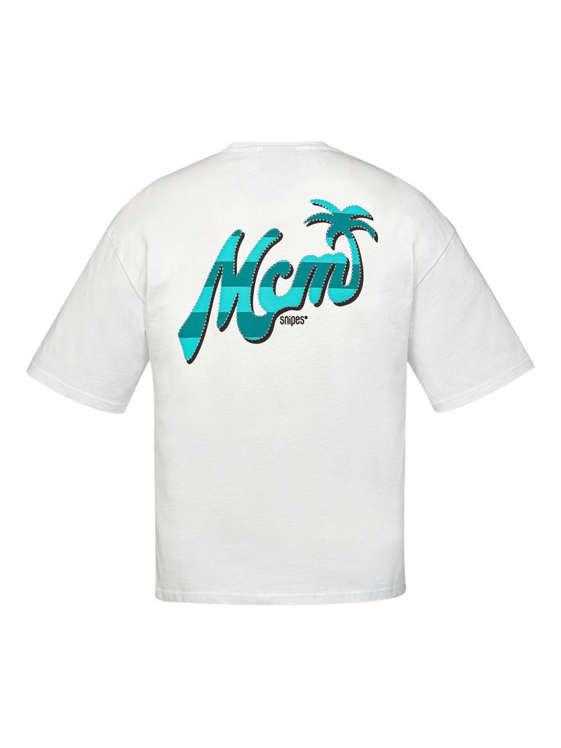 MCM x SNIPES rhinestone logo-print T-shirt outlook