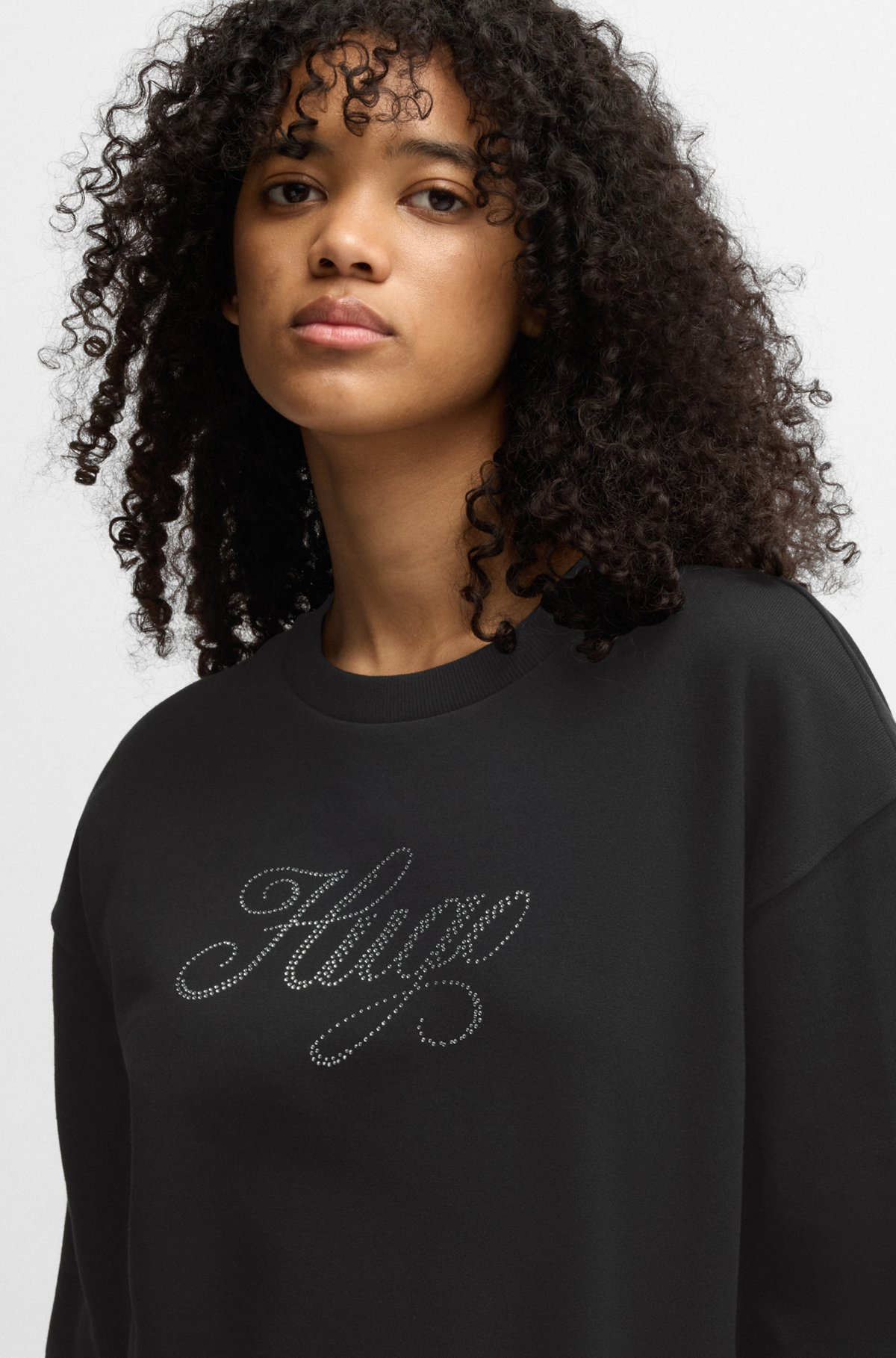 OVERSIZE-FIT SWEATSHIRT IN COTTON TERRY WITH LOGO ARTWORK - 5