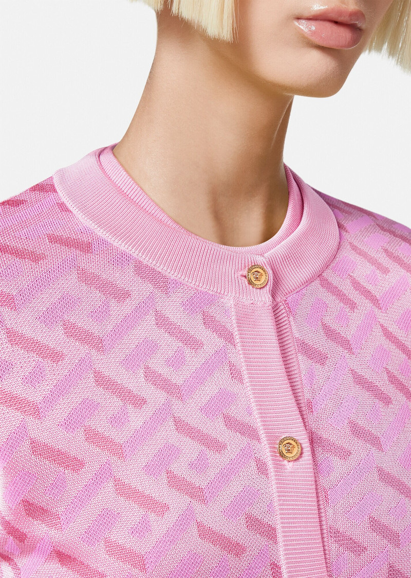 La Greca Jacquard Cardigan 5