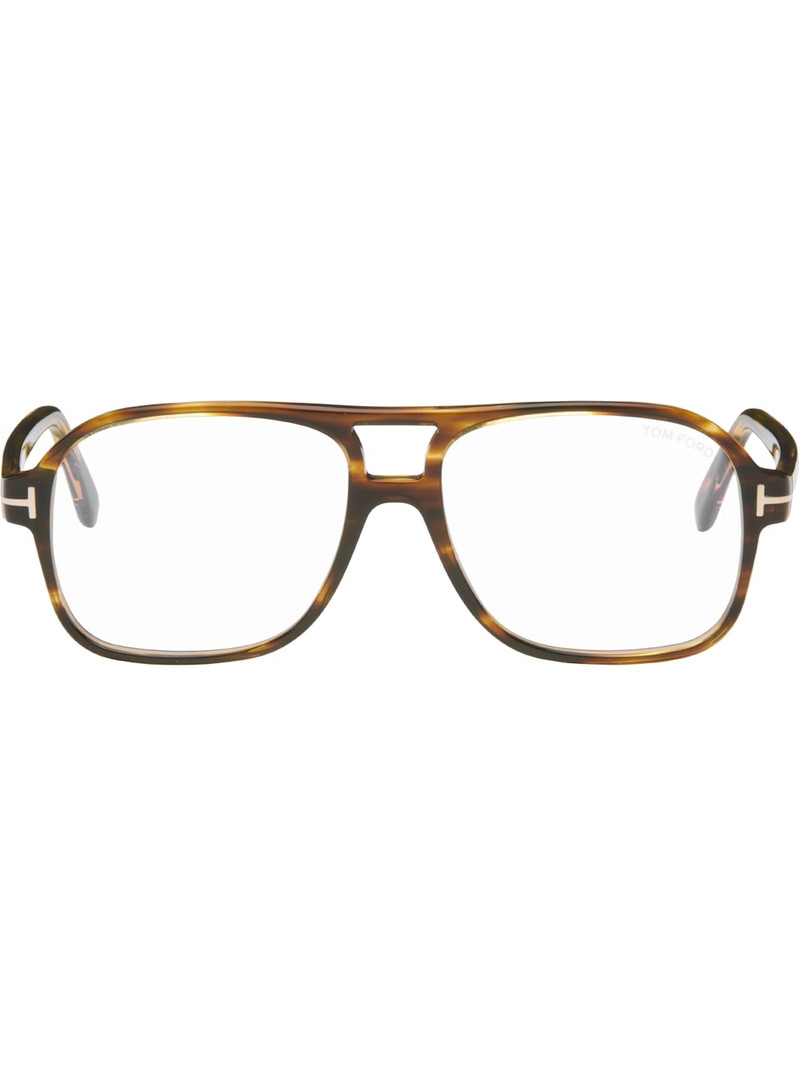 Brown Navigator Glasses 1