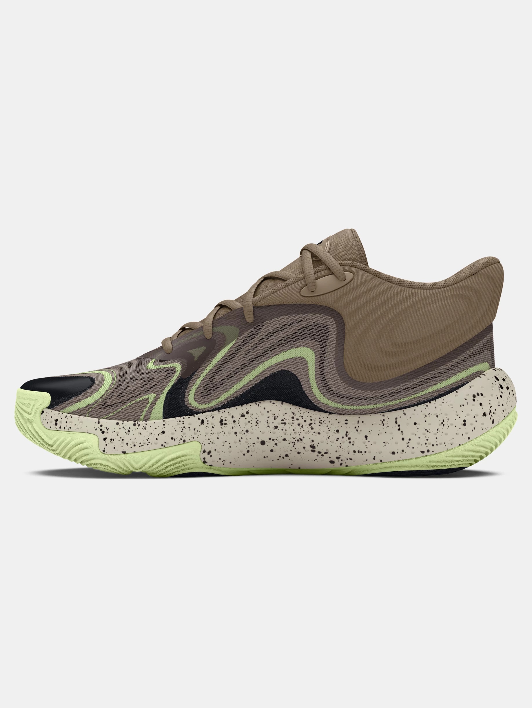 Unisex UA Spawn 6 Mid Camo Basketball Shoes - 2