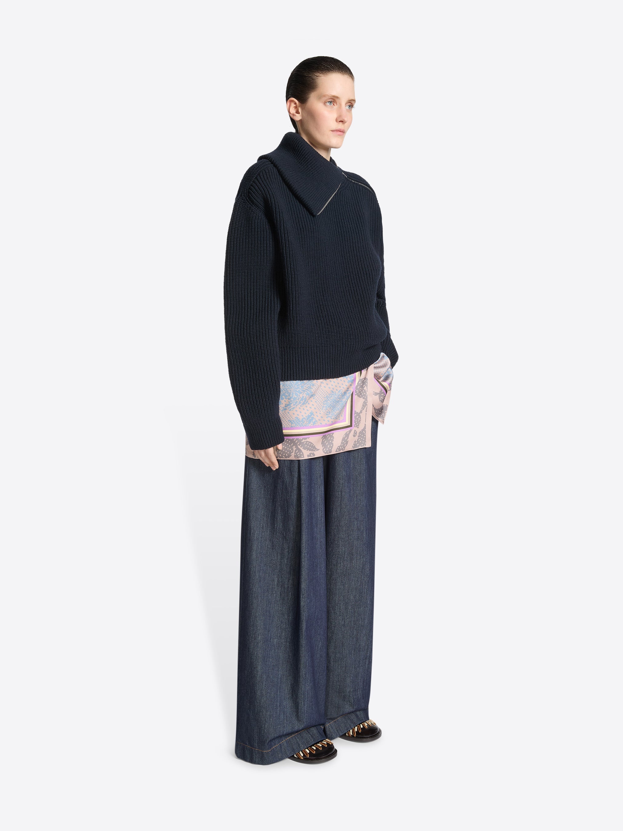 ZIPPED WOOL SWEATER - 2