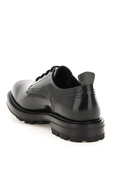 Alexander McQueen BRUSHED LEATHER LACE-UP SHOES outlook