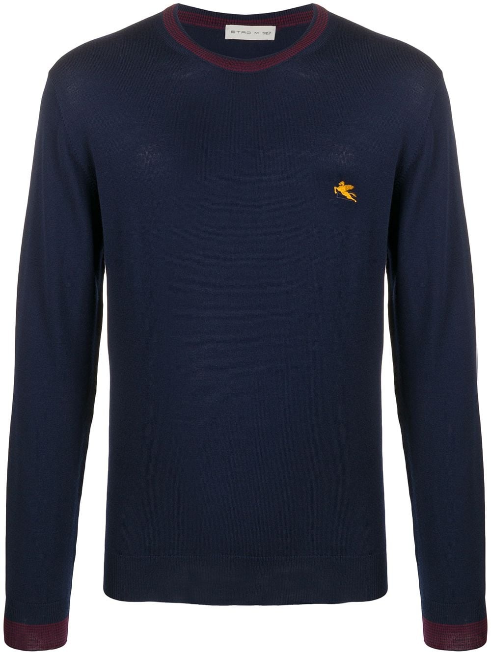 Pegaso embroidery wool jumper - 1