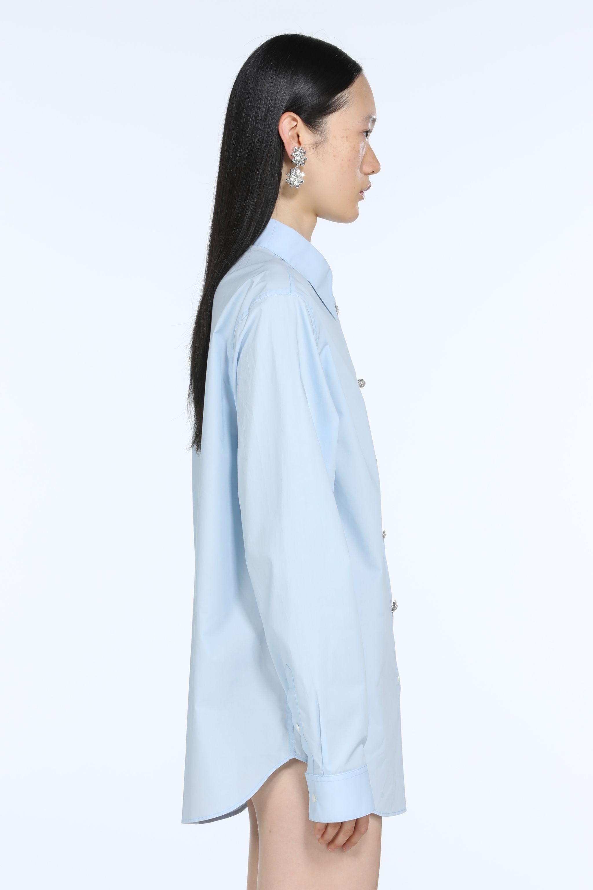 CRYSTAL-EMBELLISHED COTTON SHIRT - 3