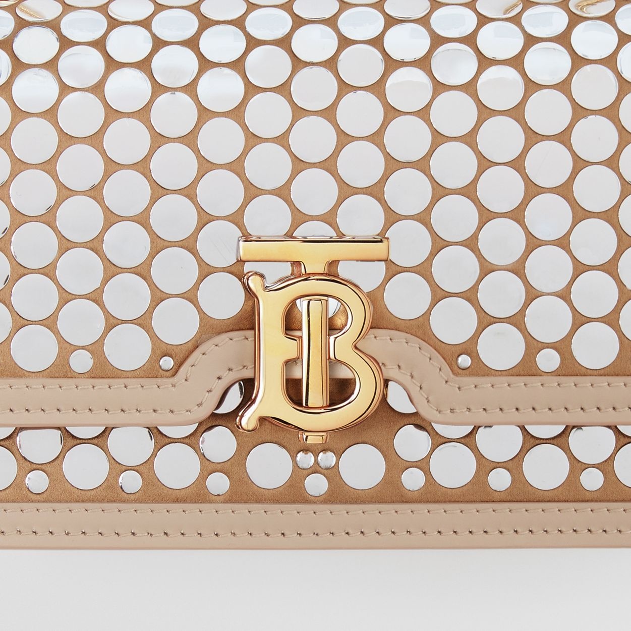 Mini Paillette-embellished Silk Chain TB Bag - 2