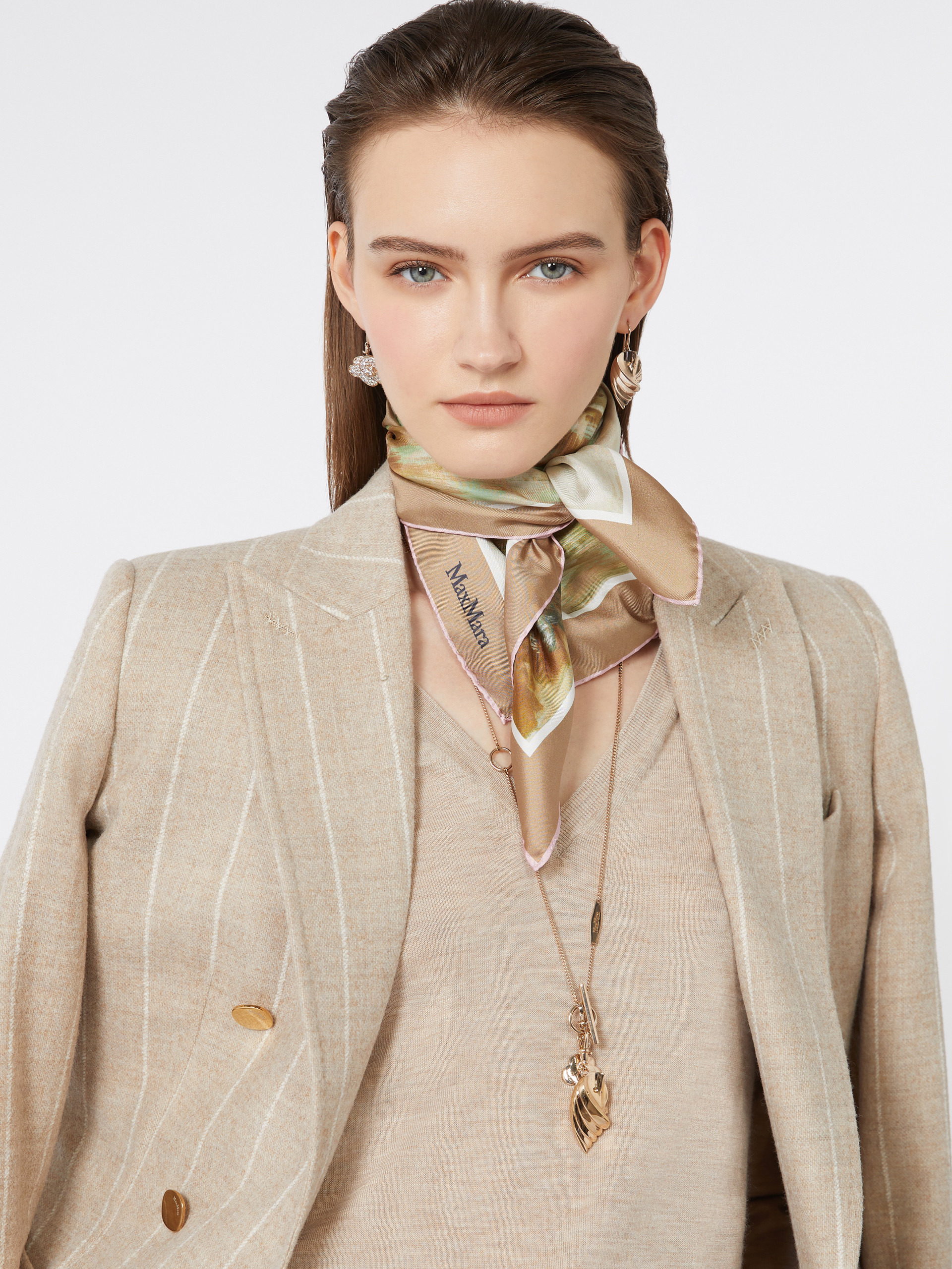 ASTRALE Printed silk foulard - 4