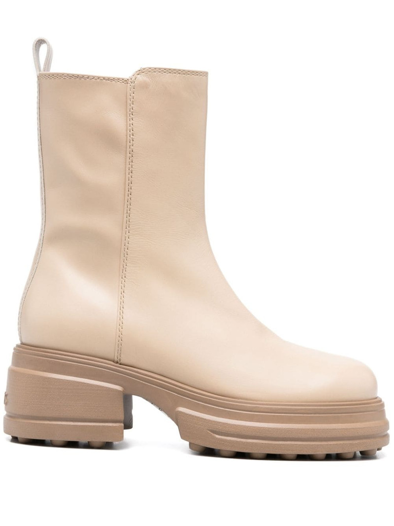 zip-up leather boots 1