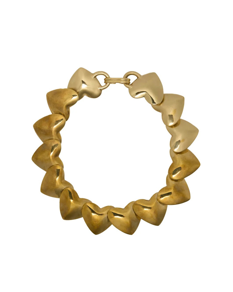 HEART NECKLACE IN GOLD-PLATED BRASS 1