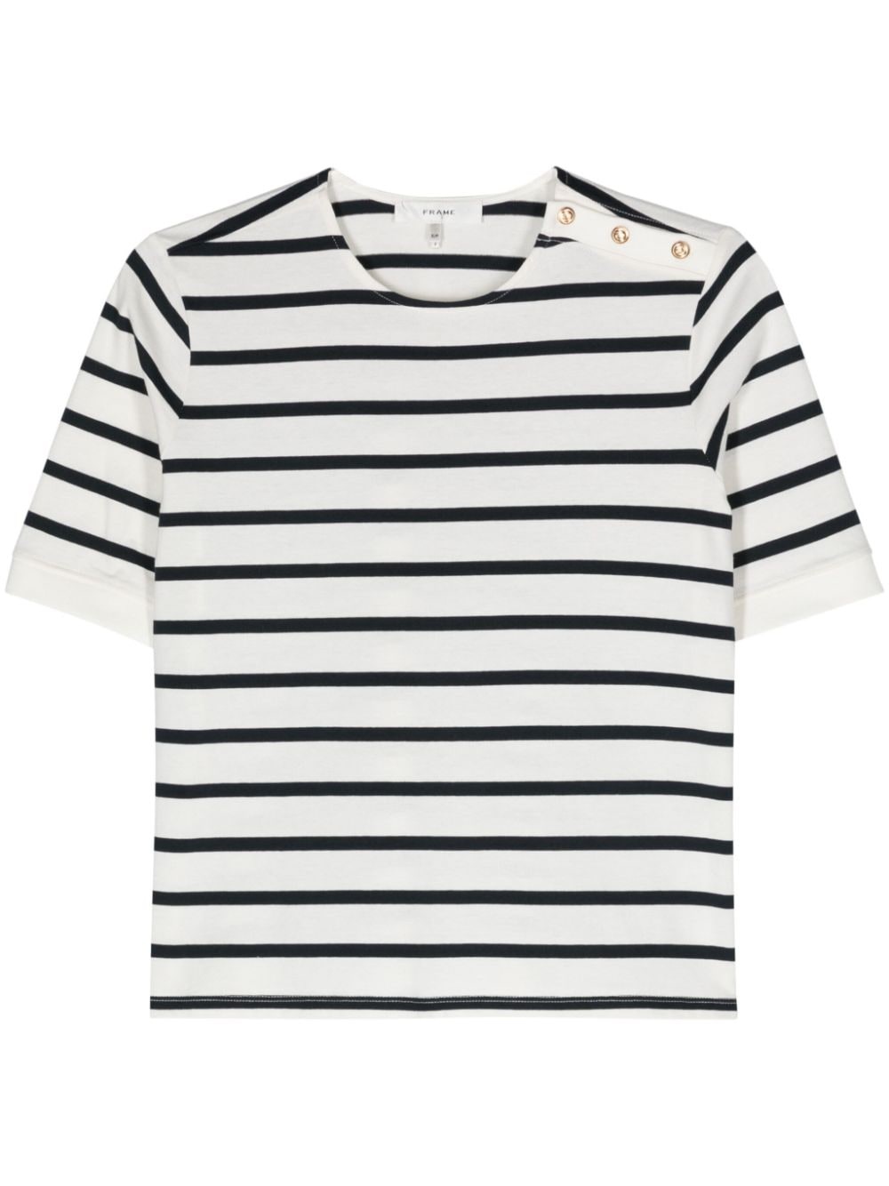 striped organic cotton T-shirt - 1