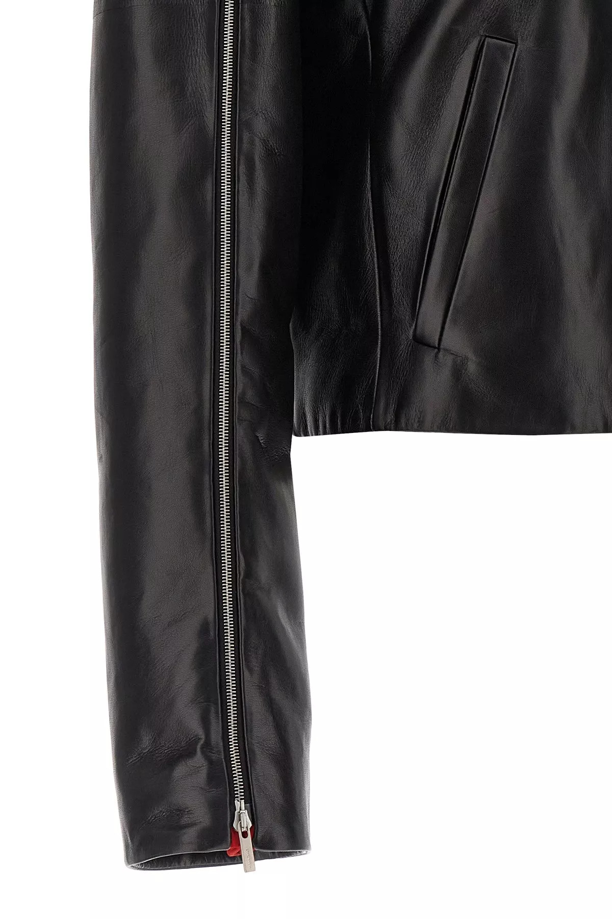 Leather blouson - 5