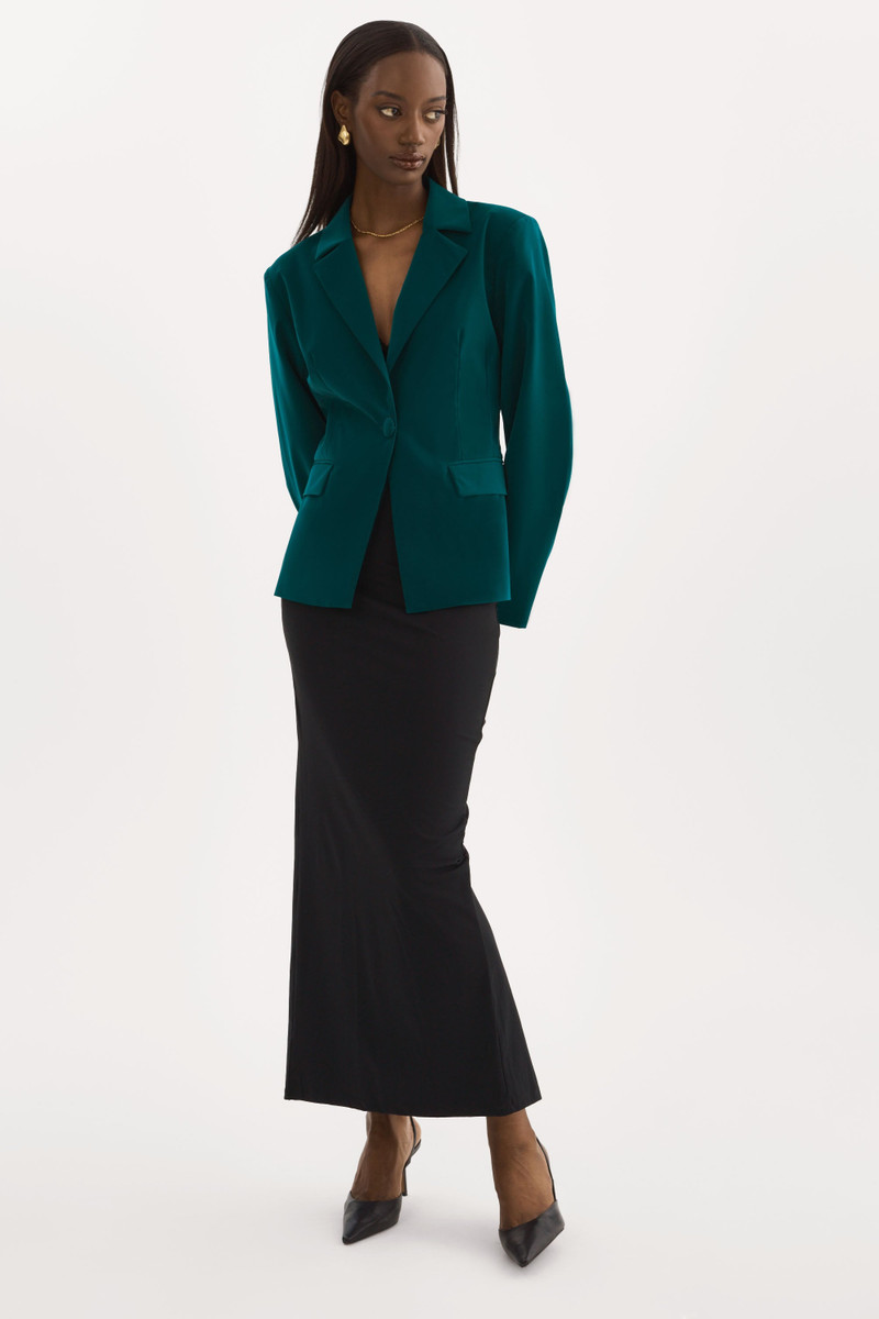 LOTTIE | Faux Leather Blazer 6