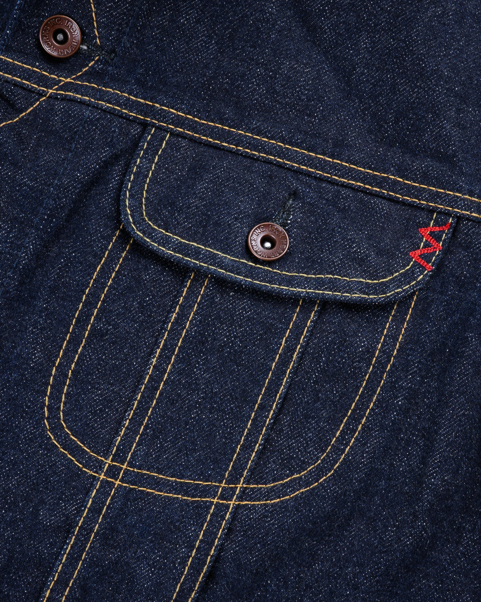 IH-101J-SR 18oz Selvedge Denim Storm Rider Jacket - Indigo - 8