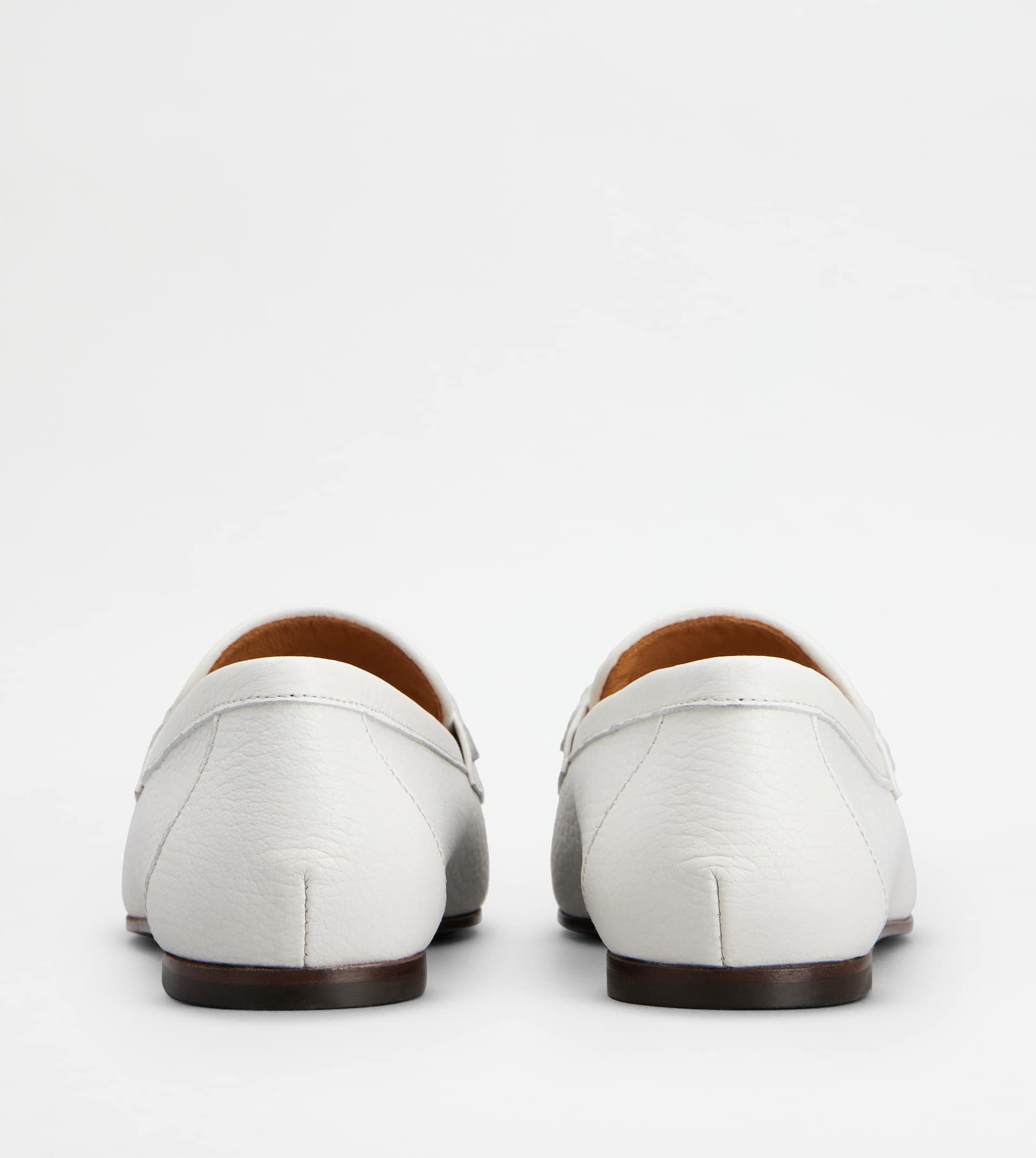 LOAFERS IN LEATHER - WHITE - 2