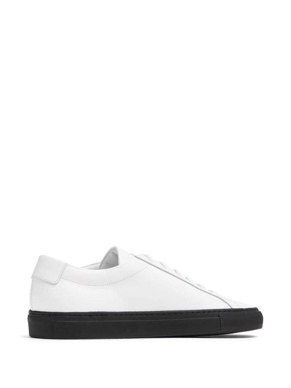 lace-up contrasting sole sneakers - 3