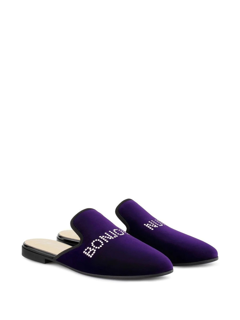 Giuseppe Zanotti Bonjour Nuit velvet loafers outlook