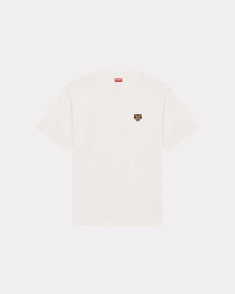 'Lucky Tiger Crest' embroidered classic T-shirt 1