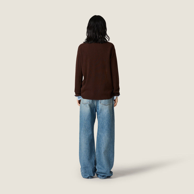 Five-pocket washed denim jeans 3